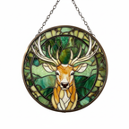 [2D FLAT ACRYLIC] Terrasen Stag Suncatcher – Throne of Glass Inspired Bookish Ornament