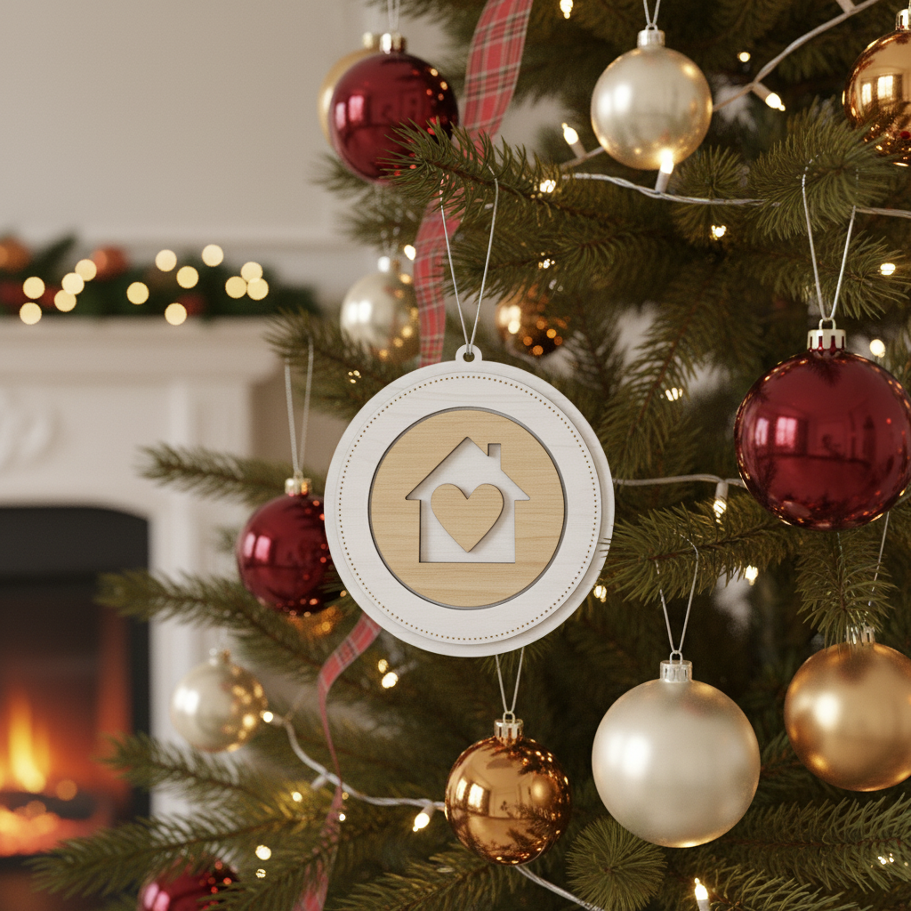 [2D FLAT ACRYLIC] New Home Ornament 2025 – Housewarming Gift for First Christmas