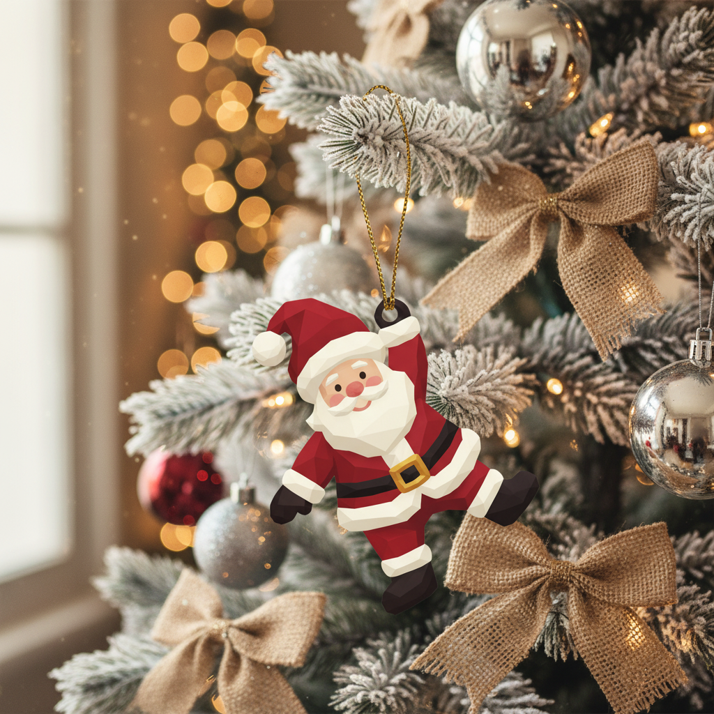 [2D FLAT ACRYLIC] Cardinal Memorial Ornament Sublimation PNG – 'A Limb Has Fallen' Design