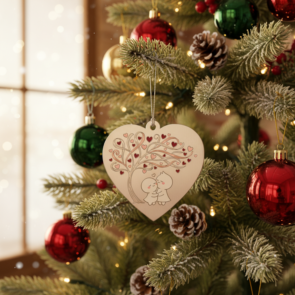 [2D FLAT ACRYLIC] 70th Platinum Anniversary Ornament 2025 – Heartfelt Keepsake Gift for Couples