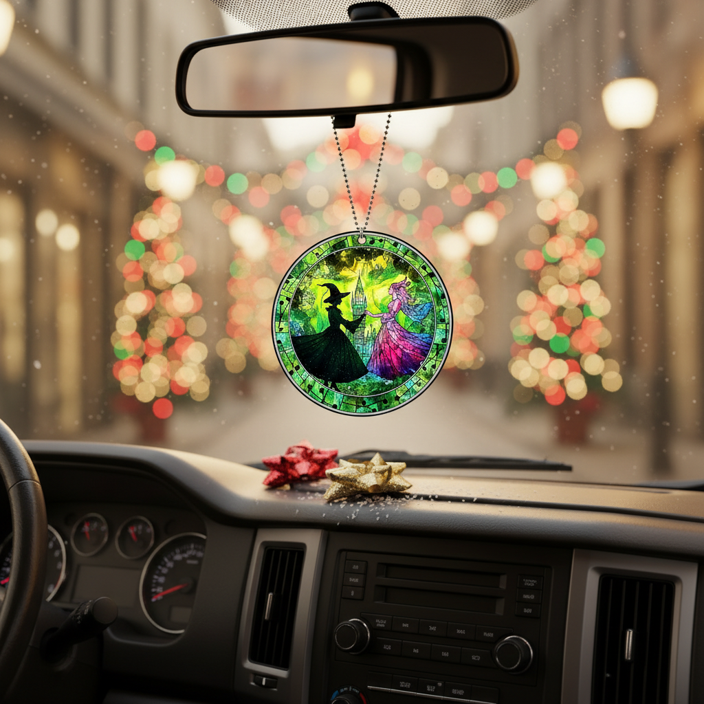 [2D FLAT ACRYLIC] Wicked Friendship Ornament | Elphaba and Glinda Besties Christmas Gift