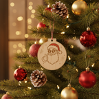[2D FLAT ACRYLIC] Funny Santa 'Six Seven' Ornament