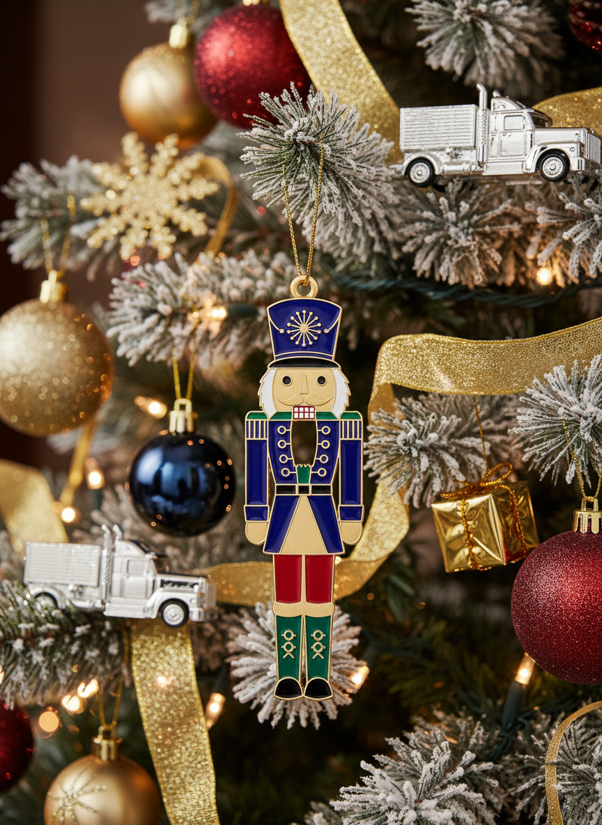 [2D FLAT ACRYLIC] Magical Cloisonné Nutcracker Christmas Ornament – Holiday Gift with Legend Story Card