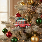 [2D FLAT ACRYLIC] Personalized Truck Driver Christmas Ornament | Custom Big Rig Trucker Gift