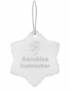 [2D FLAT ACRYLIC] #1 Aerobic Instructor Christmas Ornament – Unique Gift for Fitness Coach