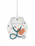 [2D FLAT ACRYLIC] Doctor Stethoscope Christmas Ornament – Heartfelt "Lifesaver" Holiday Gift