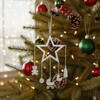 [2D FLAT ACRYLIC] Baby's First Christmas Ornament 2025 – Newborn Mobile Keepsake Gift