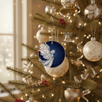 [2D FLAT ACRYLIC] Mother of Pearl Angel Ornament - Celestial Christmas Decoration