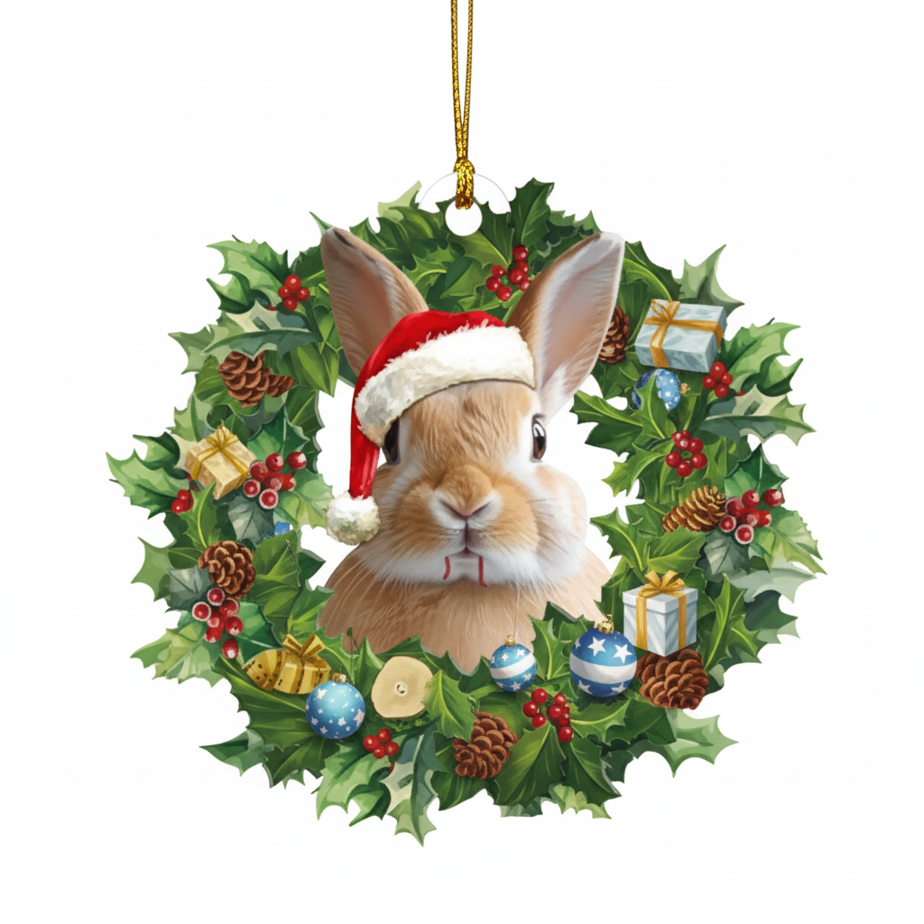 [2D FLAT ACRYLIC] Well Read Woman Book Lover Christmas Ornament – Gift for Readers