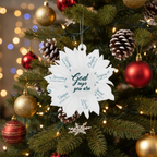 [2D FLAT ACRYLIC] Sunflower Christian Ornament – 'God Says You Are Unique' Faith Keepsake