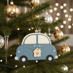 [2D FLAT ACRYLIC] Baby's First Christmas Ornament 2025 - New Family Keepsake