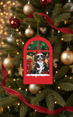 [2D FLAT ACRYLIC] Australian Shepherd Christmas Ornament | Elegant Wood & Acrylic Dog Lover Gift