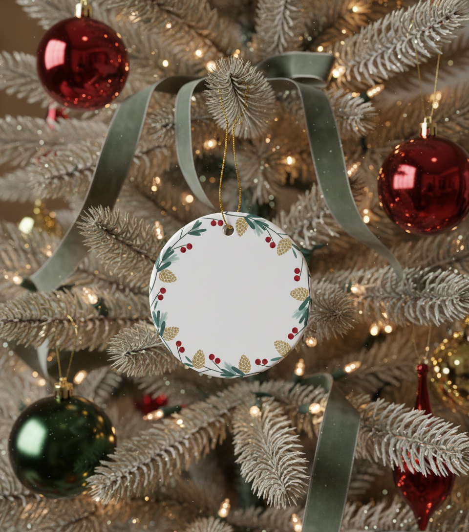 [2D FLAT ACRYLIC] 'A True Great Doctor' Christmas Ornament – Ceramic Keepsake Gift for Healthcare Heroes