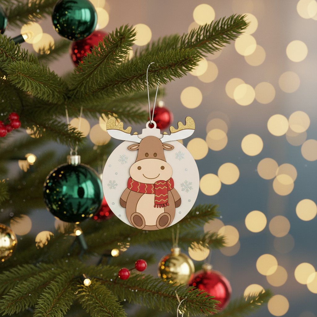 [2D FLAT ACRYLIC] Cozy Sweater Christmas Ornament