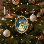 [2D FLAT ACRYLIC] Keepsake Snowman Christmas Ornament 2025 – Elegant Acrylic Holiday Decoration