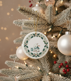 [2D FLAT ACRYLIC] Baby's First Christmas Ornament 2025 | Newborn Holiday Keepsake Gift