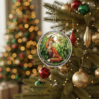 [2D FLAT ACRYLIC] Acrylic Fox Ornament | Charming Christmas Tree Decoration & Fox Lover Gift