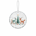 [2D FLAT ACRYLIC] Baby's First Christmas 2025 Glass Ornament | Elegant Newborn Keepsake Gift
