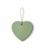 [2D FLAT ACRYLIC] Personalized Nurse Heart Ornament 2025 – Christmas Gift for Nurses & RNs