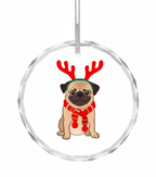 [2D FLAT ACRYLIC] Cavalier King Charles Spaniel Christmas Ornament | Ceramic Dog Lover Decoration
