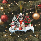 [2D FLAT ACRYLIC] Adorable Black Cat Christmas Ornament – Festive Keepsake Gift for Cat Lovers