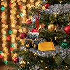 [2D FLAT ACRYLIC] Personalized Truck Driver Christmas Ornament | Custom Acrylic Trucker Gift