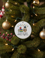 [2D FLAT ACRYLIC] First Year Teacher Ornament 2025 – Ceramic Keepsake Gift for New Teachers