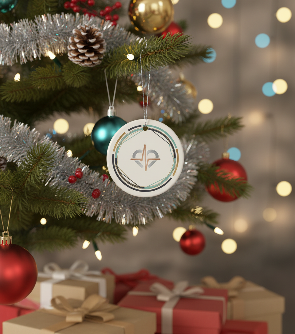 [2D FLAT ACRYLIC] Doctor Christmas Ornament – Ceramic Keepsake Gift for Healthcare Heroes