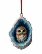 [2D FLAT ACRYLIC] Animal Christmas Ornaments – 2D Acrylic Pendants for Holiday Tree Decor
