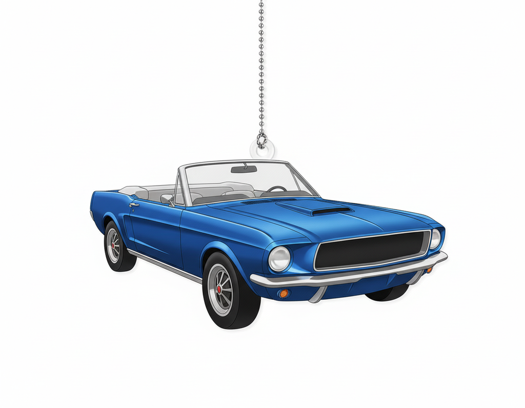 [2D FLAT ACRYLIC] Personalized Car Photo Ornament – Custom Holiday Gift for Car Lovers