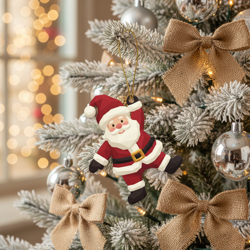 [2D FLAT ACRYLIC] Cardinal Memorial Ornament Sublimation PNG – 'A Limb Has Fallen' Design