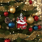 [2D FLAT ACRYLIC] Aussiedoodle Dog Christmas Ornament – Festive Keepsake & Dog Lover Gift