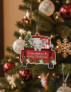 [2D FLAT ACRYLIC] Truck Driver Christmas Ornament | Festive Holiday Decor and Gift for Truckers