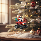 [2D FLAT ACRYLIC] Big Rig Christmas Ornament | The Perfect Trucker Gift for a Dedicated Truck Driver