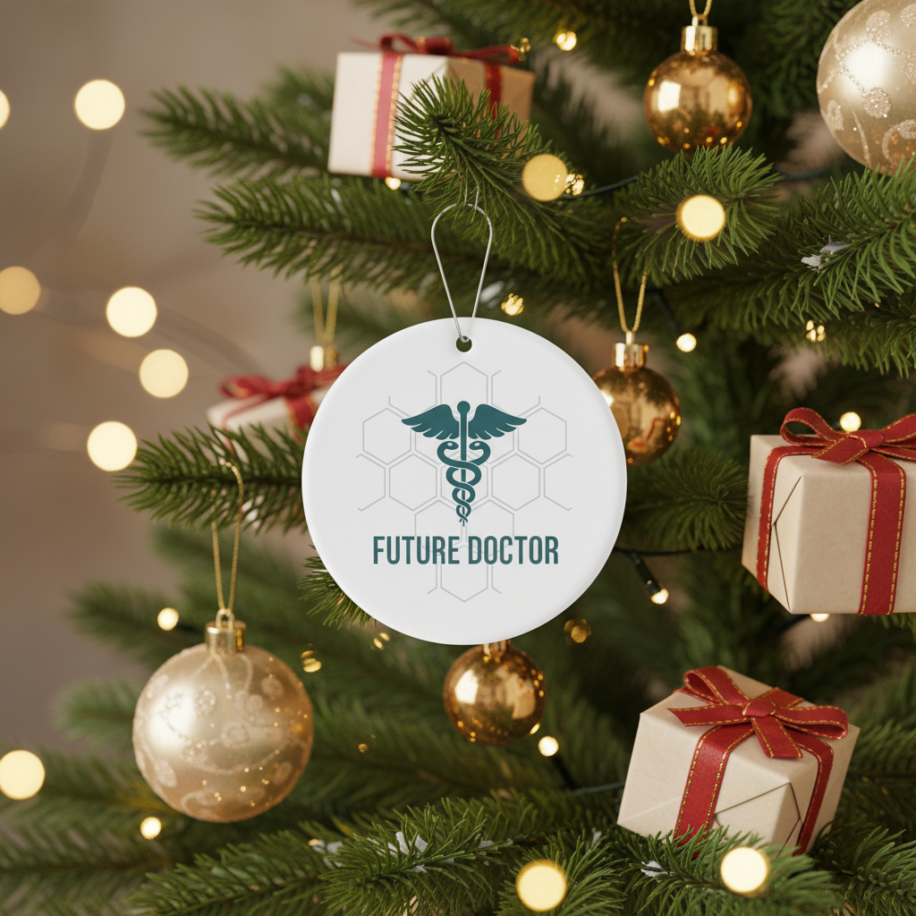 [2D FLAT ACRYLIC] Doctor in Progress Ornament – Inspirational Gift for Med Students & Future Doctors