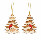 [2D FLAT ACRYLIC] Cardinal Memorial Ornament – Heartfelt Remembrance Gift for Loss of Father