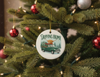 [2D FLAT ACRYLIC] Personalized Driving Home For Christmas Ornament | Custom Trucker Gift & Holiday Decor