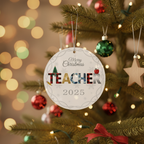 [2D FLAT ACRYLIC] Teacher Appreciation Ornament 2025 – Heartfelt Thank You Gift for Educators