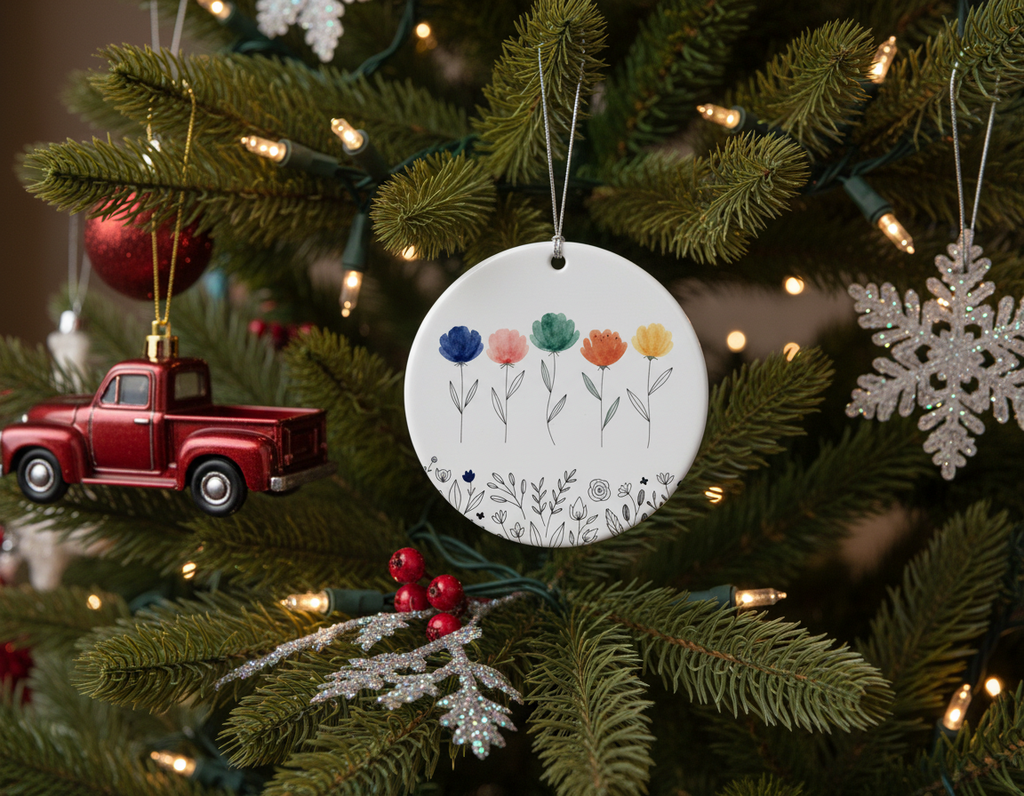 [2D FLAT ACRYLIC] Personalized Cardinal Memorial Ornament – Heartfelt Bereavement & Sympathy Gift