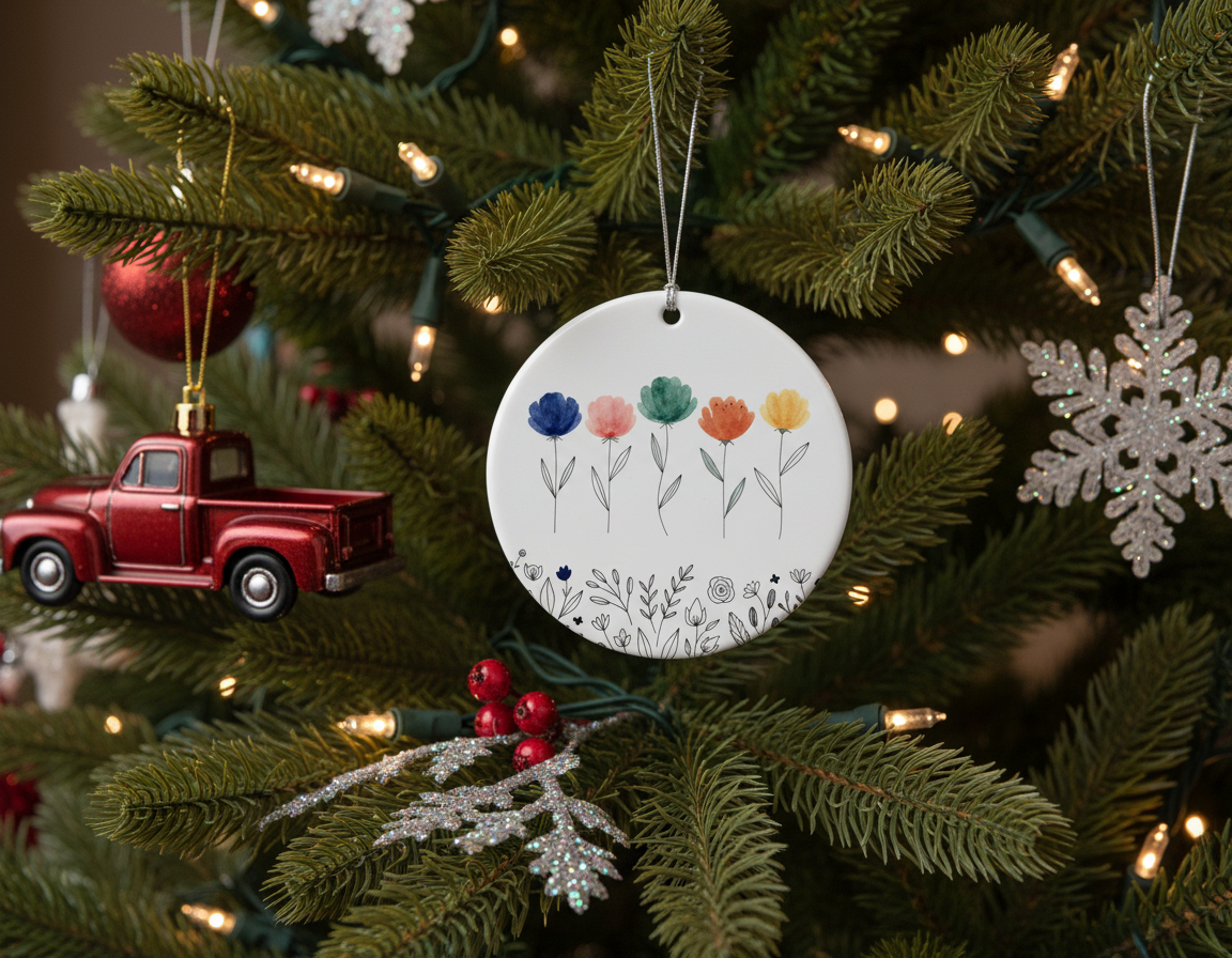 [2D FLAT ACRYLIC] Personalized Cardinal Memorial Ornament – Heartfelt Bereavement & Sympathy Gift