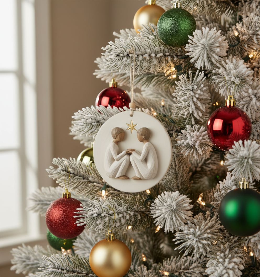 [2D FLAT ACRYLIC] Best Friends Christmas Ornament 2025 – Sentimental Long Distance Friendship Gift