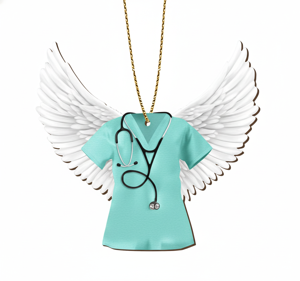 [2D FLAT ACRYLIC] Nurse Christmas Ornament 2025 – Keepsake Gift for Healthcare Heroes