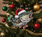 [2D FLAT ACRYLIC] Largemouth Bass Fishing Christmas Ornament - Keepsake Gift for Anglers