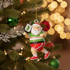 [2D FLAT ACRYLIC] Pickleball Santa Christmas Ornament – Funny Holiday Gift for Players