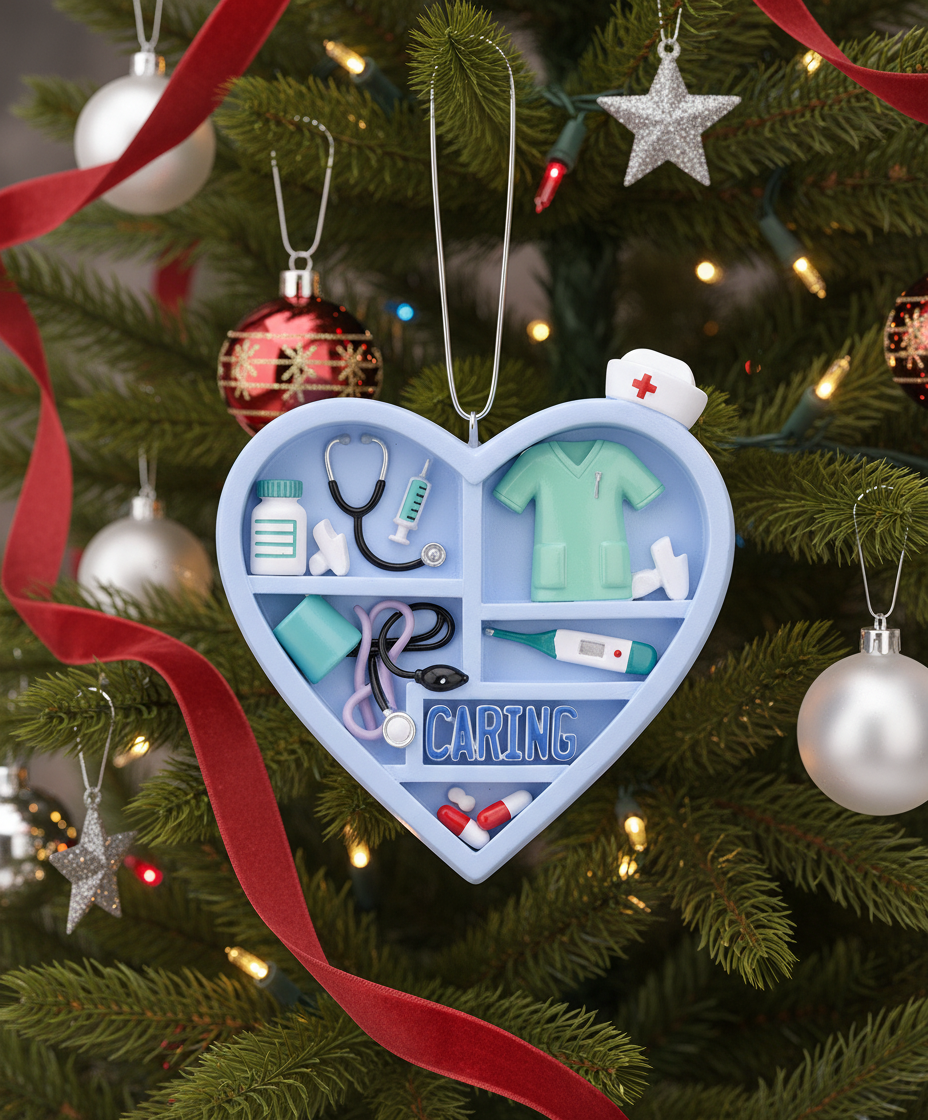 [2D FLAT ACRYLIC] 'Forever in My Heart' Memorial Ornament – Sympathy Gift for Loss of Loved One