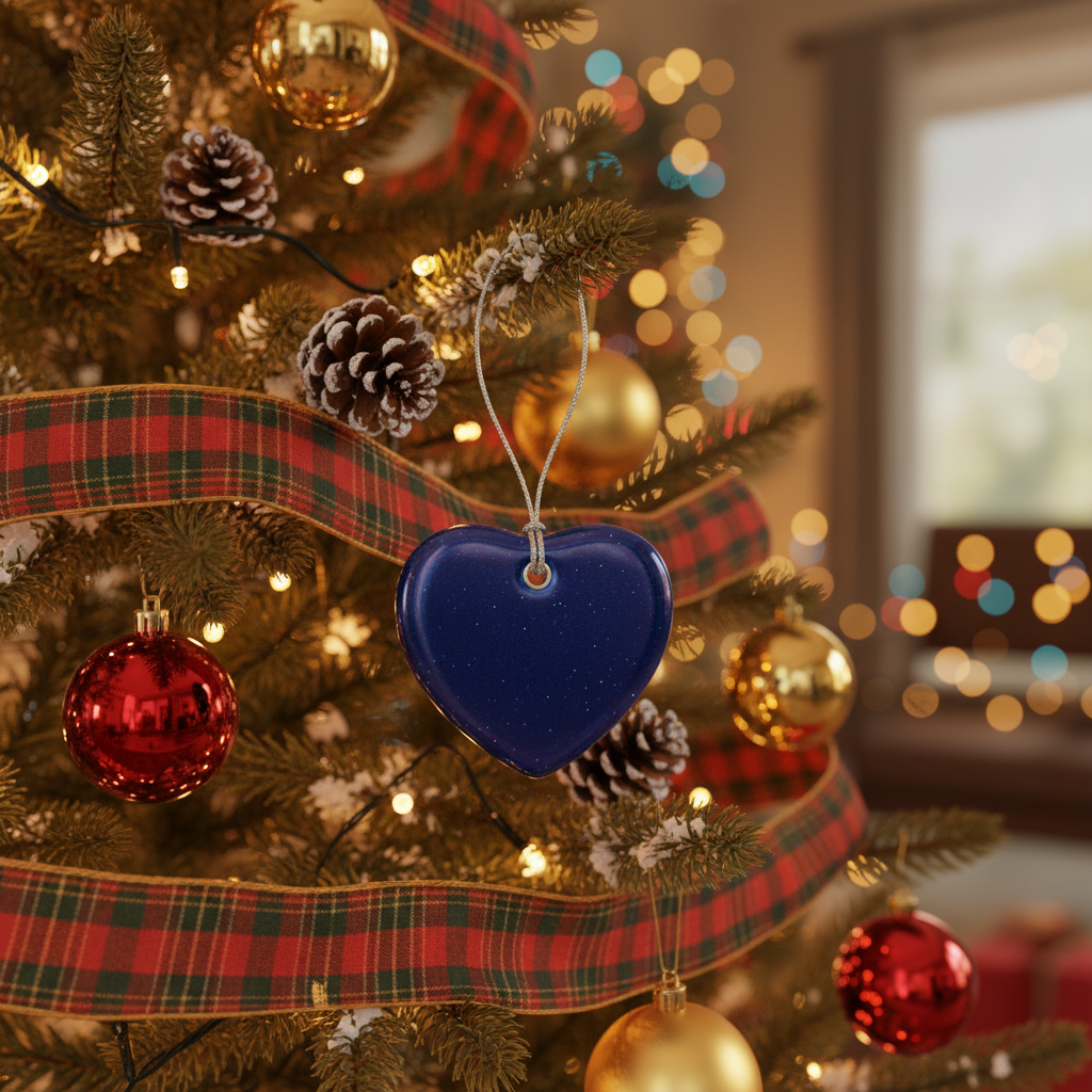 [2D FLAT ACRYLIC] A Hug for a Special Sister Ceramic Heart Ornament – Friendship Gift