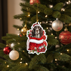 [2D FLAT ACRYLIC] English Springer Spaniel 2D Christmas Ornament – Holiday Keepsake & Car Charm