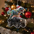 [2D FLAT ACRYLIC] Personalized Grinch Christmas Ornament | Custom Acrylic Trucker Tree Decor