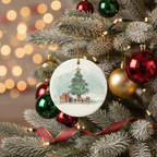 [2D FLAT ACRYLIC] Aunt and Uncle Pregnancy Announcement Ornament – Expecting Baby Christmas Gift 2026