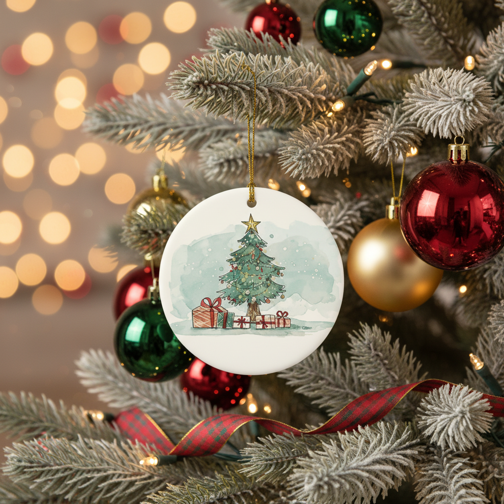 [2D FLAT ACRYLIC] Aunt and Uncle Pregnancy Announcement Ornament – Expecting Baby Christmas Gift 2026